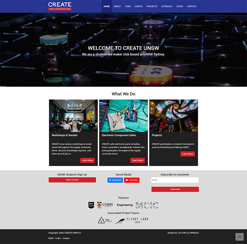 Image 4 of CREATE UNSW Website Revamping (2019)