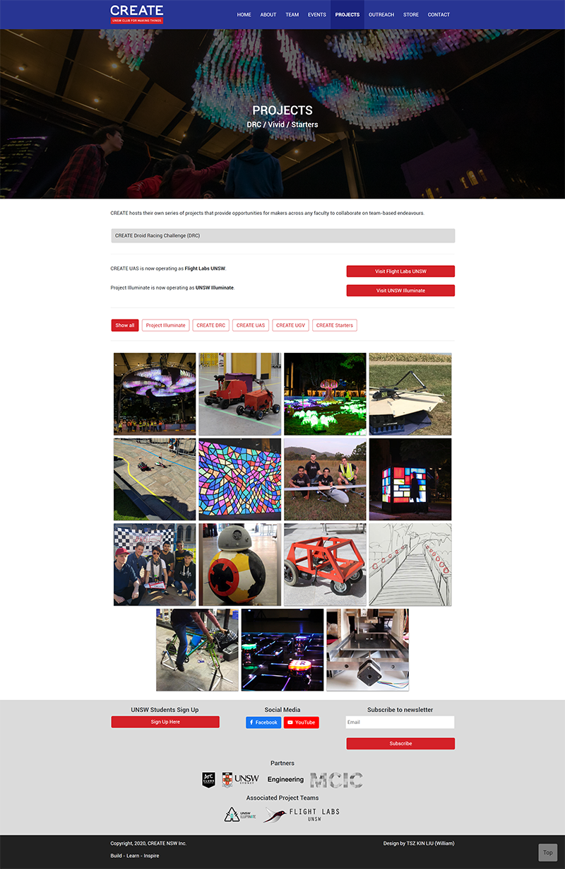 Image 5 of CREATE UNSW Website Revamping (2019)