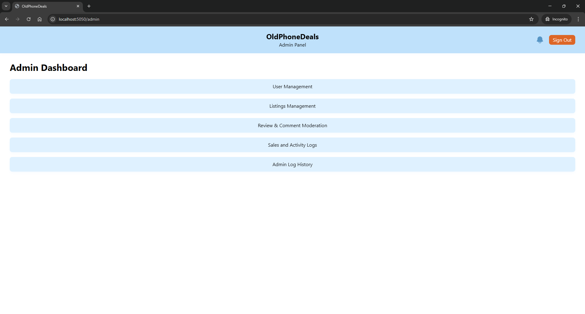 Image 5 of Full Stack Web App