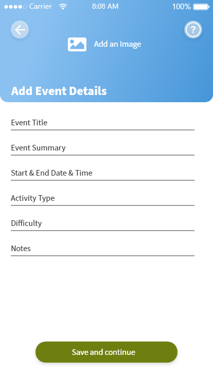 Picture of Add event details