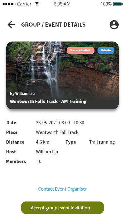 Picture of Group event invite